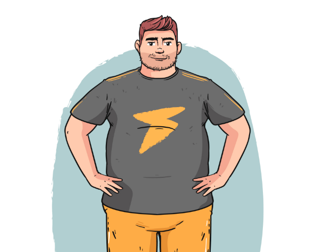 muscular person